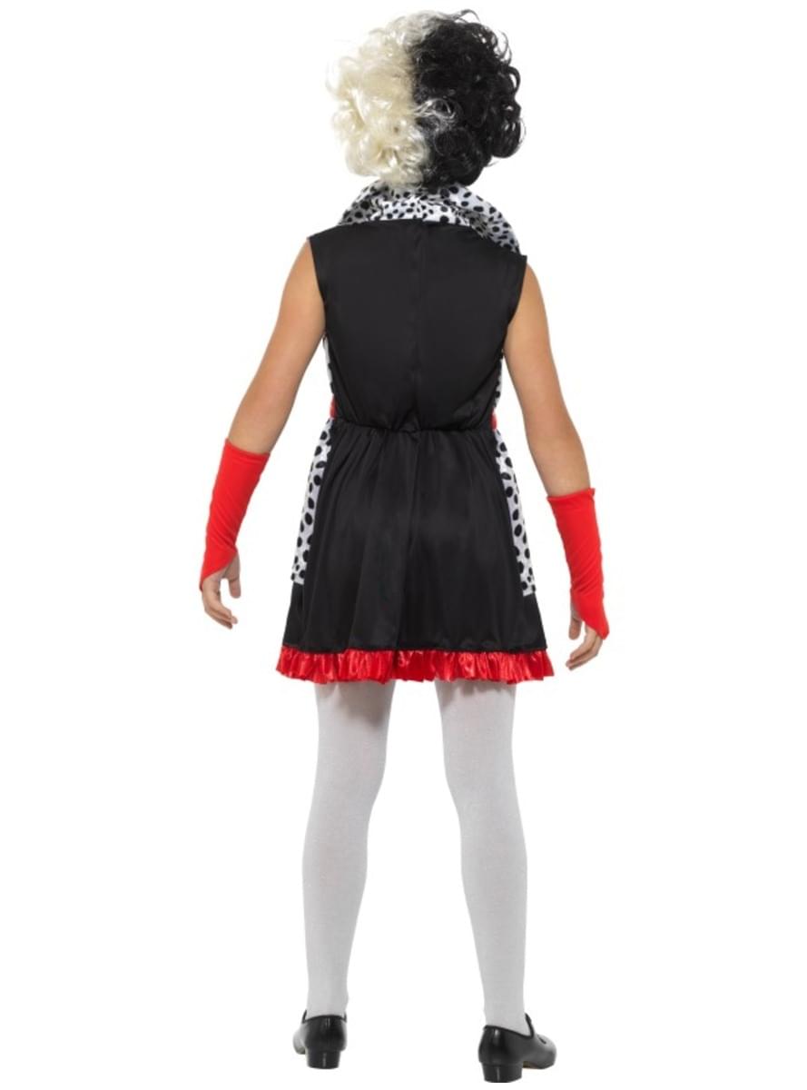 Cruella villain costume for girls