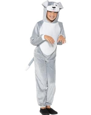 Grey puppy costume for kids