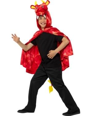 Cape dragon rouge enfant