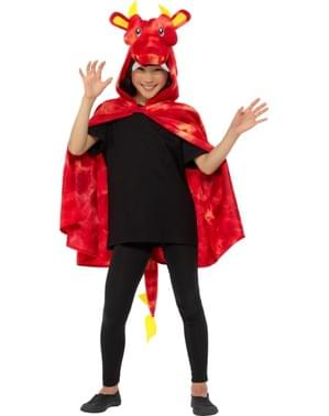 Cape dragon rouge enfant