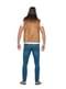 Brunt hippie vest til voksne