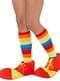 Clown Überziehstiefel rot-gelb für Erwachsene