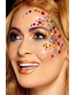 Conjunto de 100 joias faciais