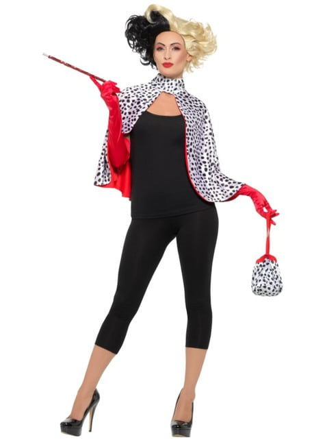 Cruella villain costume kit for women