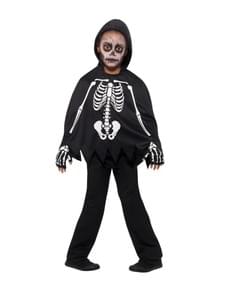 Skeleton poncho for kids