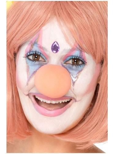 Nariz de palhacinha cor-de-rosa para adulto