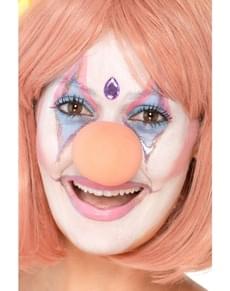 Nariz de palhacinha cor-de-rosa para adulto