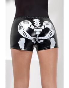 Black skeleton shorts
