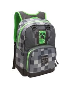 Mochila de Minecraft Creepy Creeper cinzenta