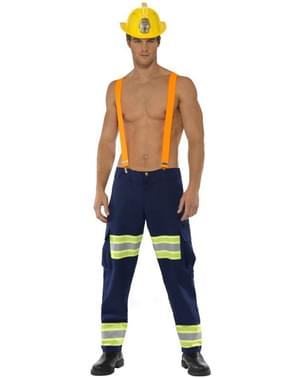Червоний сексуальний костюм пожежника для чоловіків