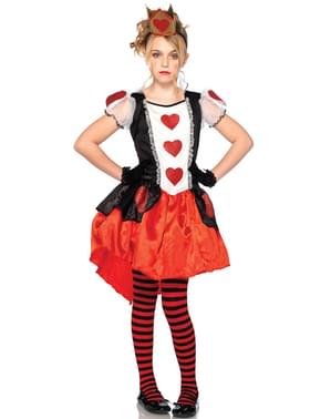 Costum regina de inimi pentru adolescenți