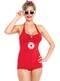 Costum de salvamar sexy pentru femeie