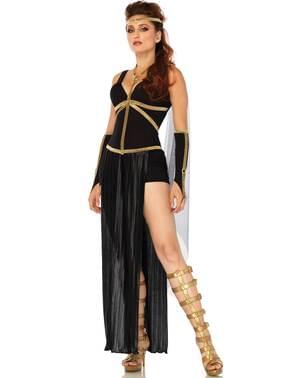 Costum de gladiatoare întunecată pentru femeie