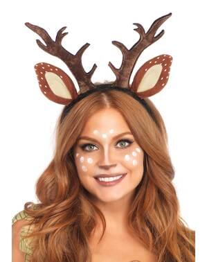 Weihnachtsrentier Diadem für Damen