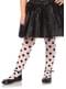 Collants pois noirs fille