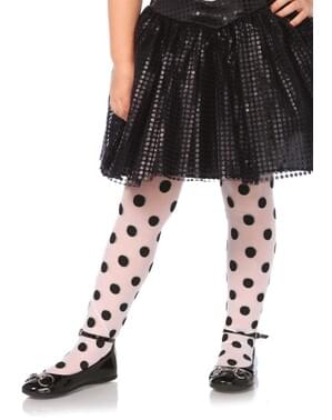 Black spotted tights for girls - Leg Avenue