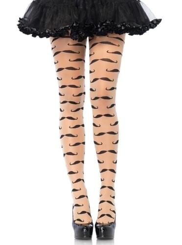 Collants de bigodes para mulher