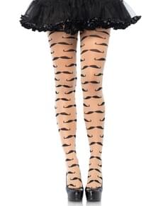 Collants de bigodes para mulher