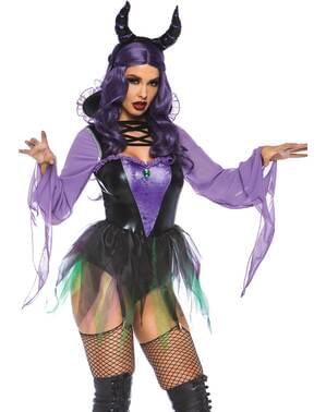 Sexy maleficent villain costume for women