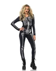 Costume da scheletro raggi X per donna