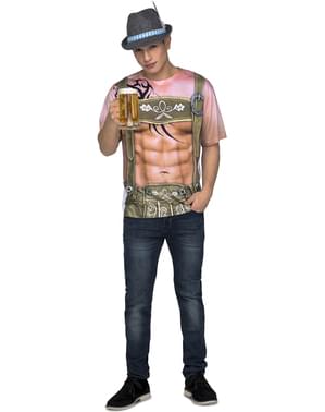男性のためのセクシーなチロリアンオクトーバーフェストTシャツ