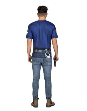 男性用のセクシーな警察Tシャツ