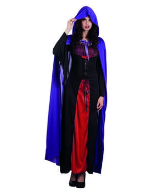 Cape vampyr lila för vuxen