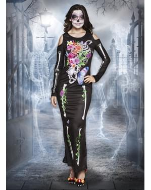 Elegant Catrina kostume til kvinder