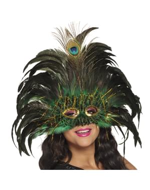 Mascarilha de pavão para mulher