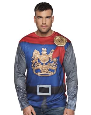 T-shirt de guerreiro medieval para homem