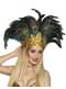 Cappello da pavone reale di carnevale per adulto