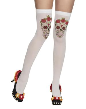 Medias de catrina día de los muertos para mujer
