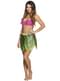 Falda hawaiana verde para adulto