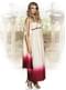White and pink Greek goddess costume for women