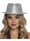 Silver New Year's Eve hat for adults