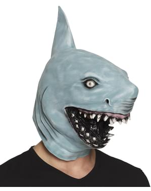 Máscara de tubarão assassino para adulto