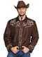 Brun cowboy skjorte til voksne
