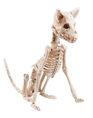 Figura decorativa de esqueleto de perro