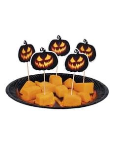 Conjunto de 12 palitos de abóbora para cocktail