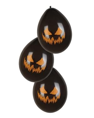 6 ballons Creepy Pumpkin