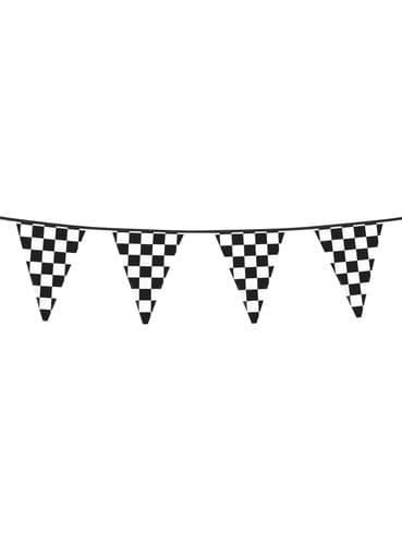 Checkered flag bunting. Express delivery | Funidelia