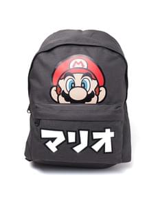 Mochila de Mario Bros cinzenta