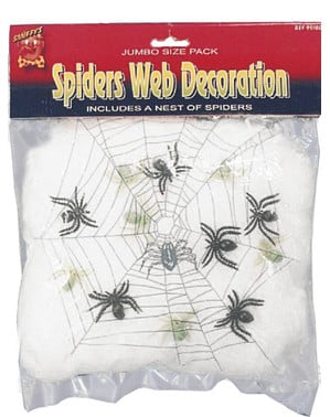 Паяжина с декорация на паяци