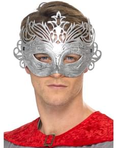 Maschera colombina argentata