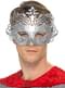 Masque colombine argenté