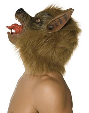Masque de loup marron