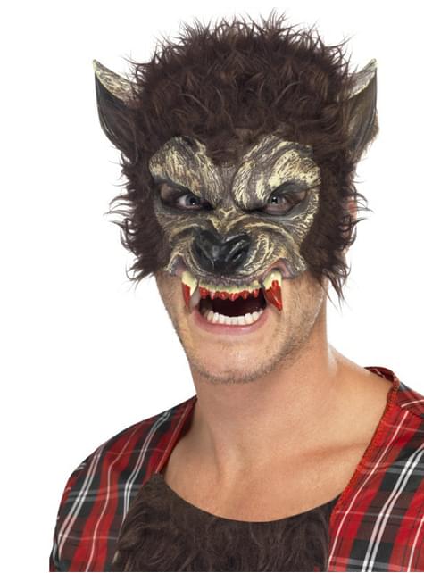 plakboek Verzwakken Psychiatrie Half masker weerwolf met bloederige tanden. De coolste | Funidelia