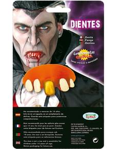 Dentatura con un dente d'oro