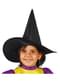 Chapéu de bruxa preto para menina