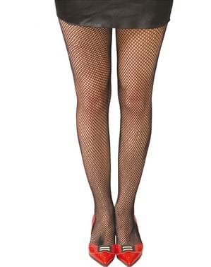 Collant de couleur à petit maillage